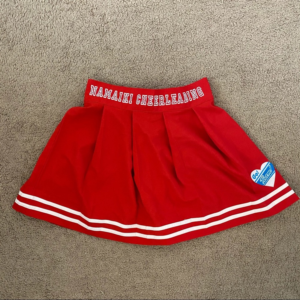 Namaiki red cheer skirt